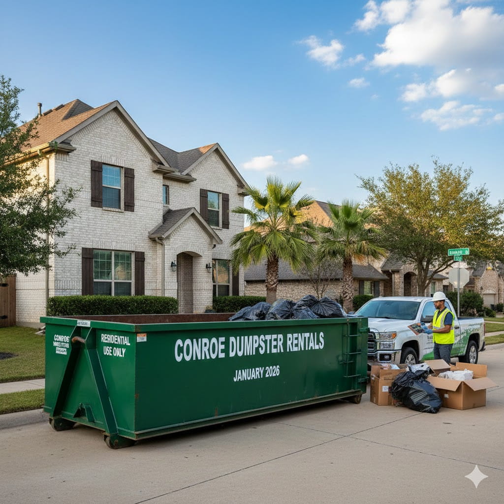 Residential Dumpster Rental in Conroe
